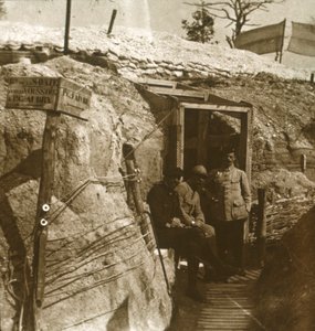 トレンチ、シャンパン、フランス北部、c1914-c1918