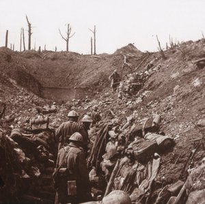 トレンチ、フランス北部のヴォー砦、c1914-c1918 作： Unbekannt