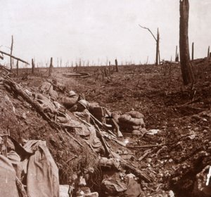 トレンチ、ヴォー、北フランス、c1914-c1918 作： Unbekannt