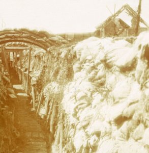トレンチ、前線、ディクスムイド、ベルギー、c1914-c1918