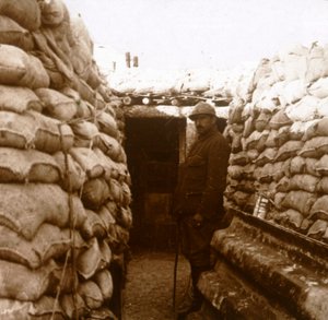 フランス北部、シャンパーニュの溝、c1914-c1918 作： Unbekannt