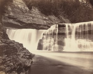 トレントン フォールズ、ニューヨーク、c. 1870年。 作： Unbekannt