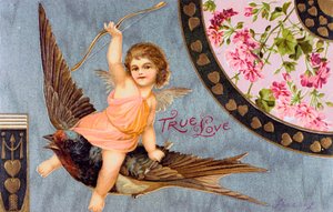 トゥルーラブ、アメリカンバレンタインカード、1908 作： Unbekannt