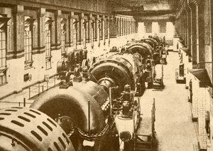 ニースデンパワーハウスのターボ発電機、1930年のメトロポリタン鉄道。
