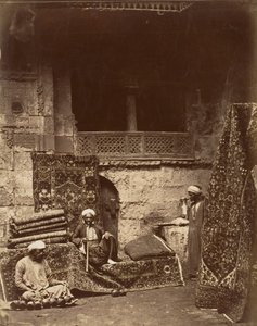 ターキッシュ カーペット バザール、カイロ、カリフォルニア州。 1880年。 作： Unbekannt