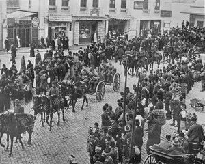 1915年にコンスタンティノープルを現役に任せるトルコ砲兵
