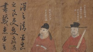 毛の家族の2つの祖先。 作： Unbekannt