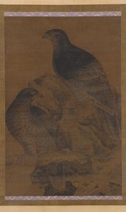 二頭の鷲、明王朝、1368～1644年。 作： Unbekannt