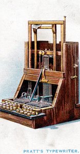 ジョンプラットが1866年に特許を取得したタイプライター1915 作： Unbekannt