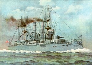 USSカーサージュ、アメリカ戦艦、1898年 作： Unbekannt
