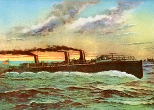 USSポーター、アメリカの魚雷艇、1898年 作： Unbekannt