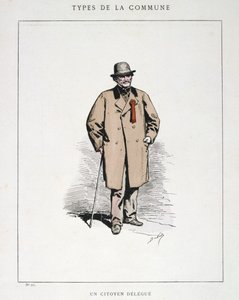 市民代表、パリコミューン、1871年。 作： Unbekannt