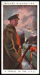 イギリス : 1917年に帝国タバコ会社が軍民の戦争努力に敬意を表して発行した24枚のシガレットカードシリーズの1枚 作： Unbekannt