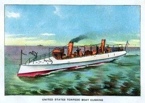 アメリカ合衆国の魚雷艇クッシング、1890年代 作： Unbekannt