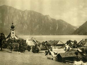 Unterach am Attersee、アッパーオーストリア、c1935。 作： Unbekannt
