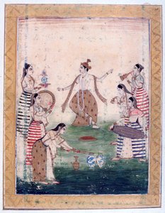 Vasanta Ragini、Ragamala Album、School of Rajasthan、19世紀 作： Unbekannt