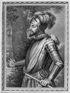 バスコ・ヌニェス・デ・バルボア1475-1519肖像画のスペイン人の肖像画、1791年