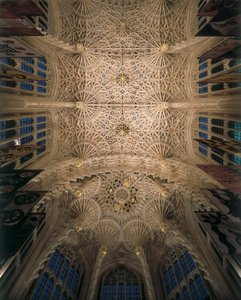 ロンドン、ウェストミンスター寺院、ヘンリー7世礼拝堂の丸天井 作： Unbekannt