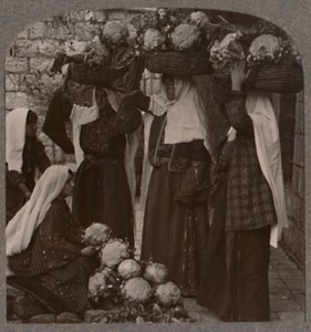 野菜売り、エルサレム、c1900 作： Unbekannt