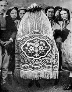 ベールに覆われた花嫁、南セルビア、1936