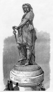 フランス、ディジョン近くのアレシアのヴェルシンケトリクス記念碑、1882年-1884年