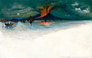 1872年のベスビオ 作： Unbekannt