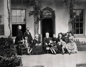 1866年、ガーンジー島に亡命したフランスの小説家、ヴィクトルユーゴー 作： Unbekannt
