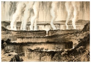 ザンベシのビクトリア滝、1883年 作： Unbekannt