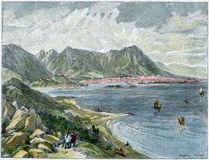 中国本土のビクトリア、香港、c1890 作： Unbekannt