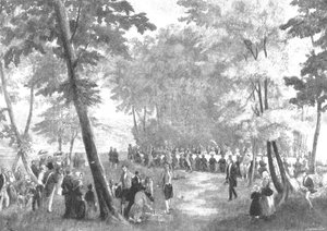 1843年にビクトリアスがルイフィリップを訪問：フェトシャンペトル... 1901年のEuの森 作： Unbekannt