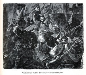コンスタンティノープルに入る勝利のトルコ人、1882 作： Unbekannt