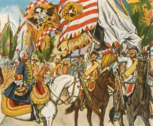 ホーエンフリートベルクでの勝利のお祝い、1745年6月4日、1936年。 作： Unbekannt