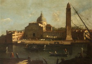 ヴェネツィアの眺め – イル・レデントーレ教会、1700～1800年。 作： Unbekannt