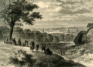 ワンツリーヒル、グリニッジパーク、1846年、c1878からの眺め。 作： Unbekannt