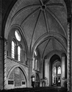 身廊からの眺め - ノートルダム・ド・ラ・クチュール教会 (Notre-Dame de la Couture) - 12-13世紀 ル・マン (Sarthe)