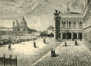 ヴェネツィアの眺め：モロ、1890年。 作： Unbekannt