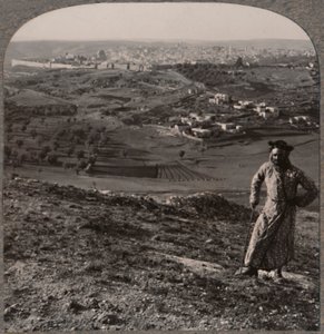 エルサレムのスコープス山からの眺め、c1900 作： Unbekannt