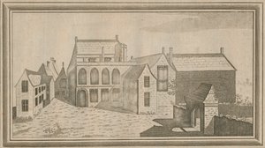 1784年、オックスフォード郡のミンスターラブル修道院の眺め 作： Unbekannt