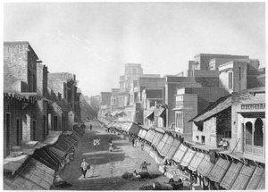 プリンシパルストリート、アグラ、c1860のビュー 作： Unbekannt
