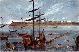 タガンログの眺めc。 1840 作： Unbekannt