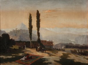ティフリスの眺め、1890 作： Unbekannt