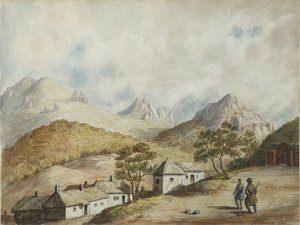 ジェレスノヴォツクの眺め、1842 作： Unbekannt