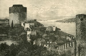 ボスポラス海峡の眺め：ヨーロッパの城、1890年。 作： Unbekannt