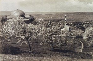 ゲーテアナムと暖房ハウスの眺め、スイス、ドルナッハ、1914-1916 作： Unbekannt