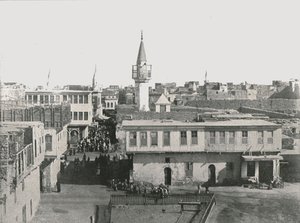 旧市街、スエズ、エジプトの眺め、1895年。 作： Unbekannt