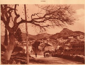 Chemer de lHermitage、イエール、1930年から撮影したビュー。 作： Unbekannt