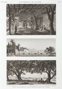 エジプト、カイロ周辺の風景、1798年頃 作： Unbekannt