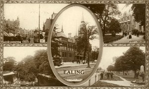 イーリングの眺め、西ロンドン、1917年。 作： Unbekannt