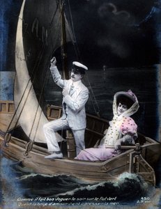 ヴィンテージフランスポストカード、c1900