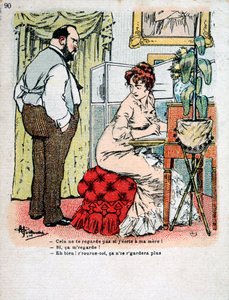 ヴィンテージフランスポストカード、c1900